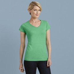 Plain T-shirt Softstyle® women's v-neck GILDAN 141 GSM